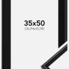Ramme Horndal Sort 35x50 cm - Passepartout Sort 11x17 inches