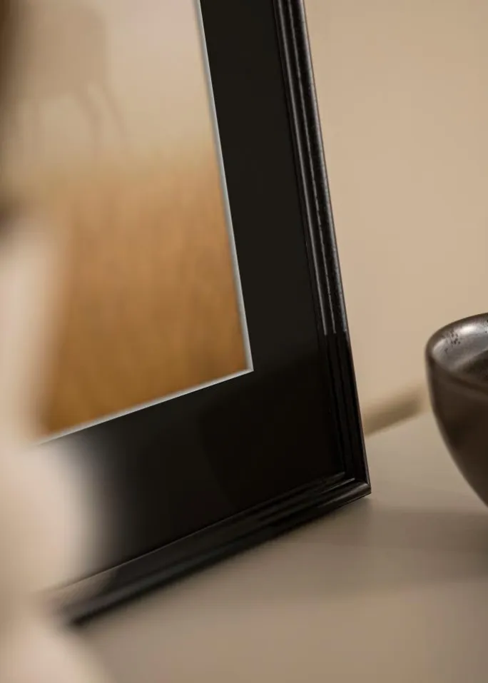 Ramme Horndal Sort 20x25 cm - Passepartout Sort 15x20 cm