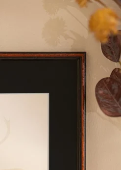 Ramme Horndal Valnød 20x30 cm - Passepartout Sort 15x22 cm