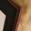 Ramme Horndal Valnød 40x40 cm - Passepartout Sort 30x30 cm