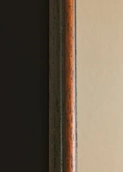 Ramme Horndal Valnød 50x70 cm - Passepartout Sort 42x59,4 cm (A2)