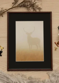 Ramme Horndal Valnød 50x70 cm - Passepartout Sort 42x59,4 cm (A2)