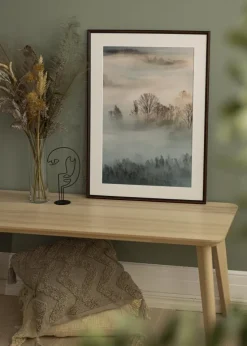 Ramme Horndal Valnød 20x25 cm - Passepartout Hvid 15x20 cm