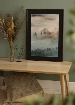 Ramme Horndal Valnød 50x60 cm - Passepartout Sort 37x46 cm