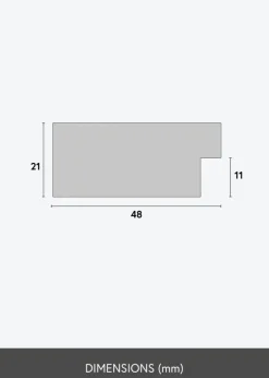 Ramme Härjedalen Sort - Valgfri Størrelse (Plexiglas)