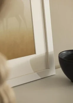 Ramme hvid træ 60x85 cm - Passepartout Hvid 51x76 cm