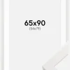 Ramme hvid træ 65x90 cm - Passepartout Hvid 55x80 cm