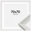 Ramme Öjaren Hvid 70x70 cm - Passepartout Hvid 60x60 cm
