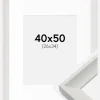 Ramme Öjaren Hvid 40x50 cm - Passepartout Hvid 27x35 cm