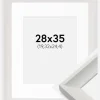 Ramme Öjaren Hvid 28x35 cm - Passepartout Hvid 8x10 inches