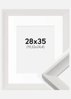 Ramme Öjaren Hvid 28x35 cm - Passepartout Hvid 8x10 inches