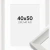 Ramme Öjaren Hvid 40x50 cm - Passepartout Hvid 29,7x42 cm (A3)