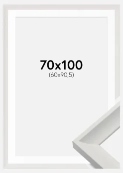 Ramme Öjaren Hvid 70x100 cm - Passepartout Hvid 61x91,5 cm