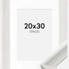 Ramme Öjaren Hvid 20x30 cm - Passepartout Hvid 15x22 cm