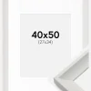 Ramme Öjaren Hvid 40x50 cm - Passepartout Hvid 28x35 cm