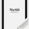 Ramme Öjaren Hvid 70x100 cm - Passepartout Sort 59,4x84 cm (A1)