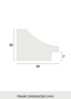 Ramme Öjaren Hvid 40x60 cm - Passepartout Hvid 32,9x48,3 cm (A3+)