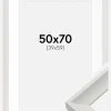 Ramme Öjaren Hvid 50x70 cm - Passepartout Hvid 40x60 cm