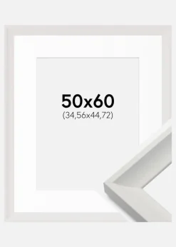 Ramme Öjaren Hvid 50x60 cm - Passepartout Hvid 14x18 inches