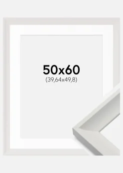 Ramme Öjaren Hvid 50x60 cm - Passepartout Hvid 16x20 inches