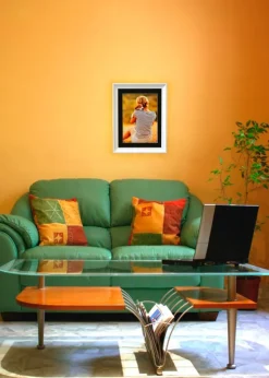 Ramme Öjaren Hvid 70x100 cm - Passepartout Sort 62x93 cm