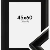 Ramme Öjaren Sort 45x60 cm - Passepartout Sort 35x50 cm