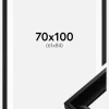 Ramme Öjaren Sort 70x100 cm - Passepartout Hvid 62x85 cm