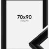 Ramme Öjaren Sort 70x90 cm - Passepartout Sort 60x80 cm