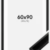 Ramme Öjaren Sort 60x90 cm - Passepartout Hvid 50x75 cm
