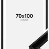 Ramme Öjaren Sort 70x100 cm - Passepartout Hvid 62x93 cm