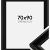 Ramme Öjaren Sort 70x90 cm - Passepartout Sort 24x30 inches