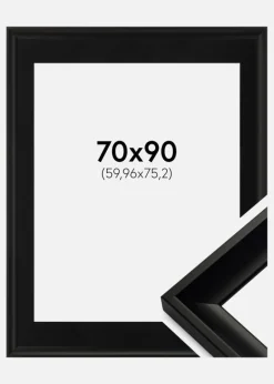 Ramme Öjaren Sort 70x90 cm - Passepartout Sort 24x30 inches