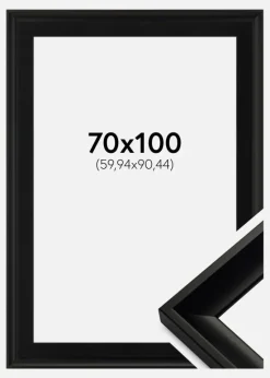 Ramme Öjaren Sort 70x100 cm - Passepartout Sort 24x36 inches