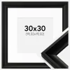 Ramme Öjaren Sort 30x30 cm - Passepartout Hvid 8x8 inches