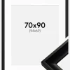 Ramme Öjaren Sort 70x90 cm - Passepartout Hvid 55x70 cm