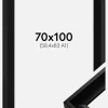 Ramme Öjaren Sort 70x100 cm - Passepartout Sort 59,4x84 cm (A1)
