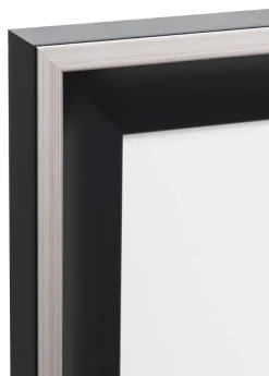 Ramme Öjaren Sort-Sølv 20x30 cm - Passepartout Hvid 15x21 cm (A5)