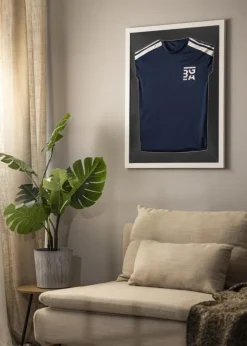 Ramme Jersey Box Akrylglas Hvid/Sort 60x80 cm