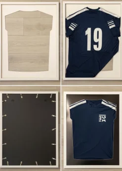 Ramme Jersey Box Akrylglas Hvid/Sort 60x80 cm