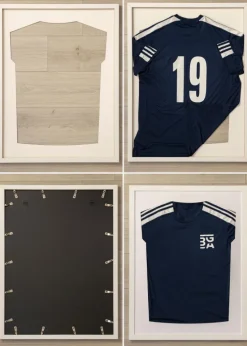 Ramme Jersey Box Akrylglas Hvid 60x80 cm