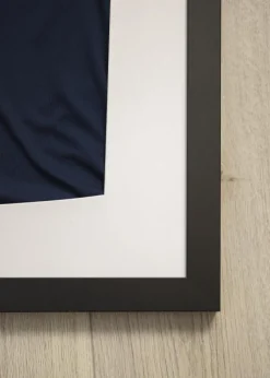 Ramme Jersey Box Akrylglas Sort/Hvid 60x80 cm