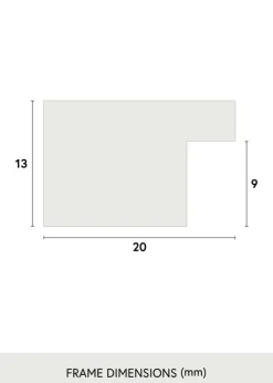 Ramme Jämtland Akrylglas Sort 26x26 inches (66,04x66,04 cm)