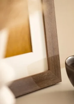 Ramme Juno Grå 70x100 cm - Passepartout Hvid 59,4x84 cm