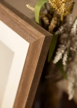 Ramme Juno Grå 40x50 cm - Passepartout Hvid 31x41 cm