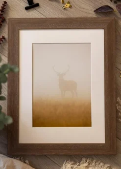 Ramme Juno Grå 50x70 cm - Passepartout Hvid 40x61 cm