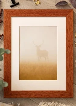 Ramme Juno Kirsebær 30x30 cm - Passepartout Hvid 8x8 inches