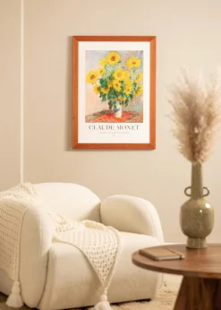 Ramme Juno Kirsebær 50x70 cm - Passepartout Hvid 42x59,4 cm