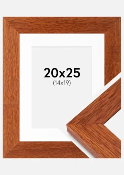 Ramme Juno Kirsebær 20x25 cm - Passepartout Hvid 15x20 cm