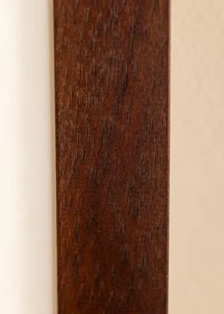 Ramme Juno Teak 40x50 cm - Passepartout Hvid 12x15 inches