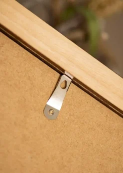 Ramme Juno Teak 40x50 cm - Passepartout Hvid 12x15 inches